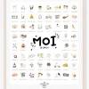 Affiche Moi Je Sais LES PETITES DATES Blanc – Les Petites Dates qualité supérieure 11