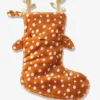 mode Chaussette De Noël Fausse Fourrure Renne Marron – Vertbaudet 5