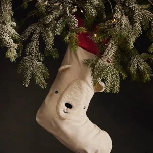 Protections acheteurs Chaussette De Noël Personnalisable Ours Blanc – Vertbaudet 10