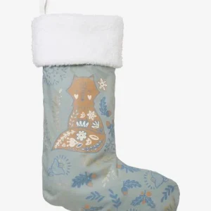 Chaussette De Noël Renard Scandinave Vert / Bleu – Vertbaudet dernière tendance 9