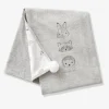 solde en ligne Couverture Bébé En Maille Jersey Coton Bio* MINI COMPAGNIE écru / Gris Chiné – Vertbaudet 22