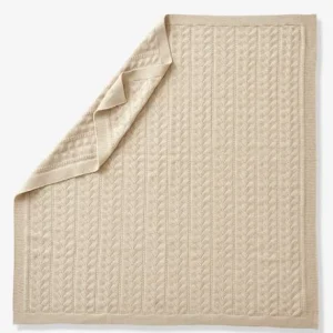 Couverture Bébé En Tricot écru Chiné – Vertbaudet soldes magasin 14