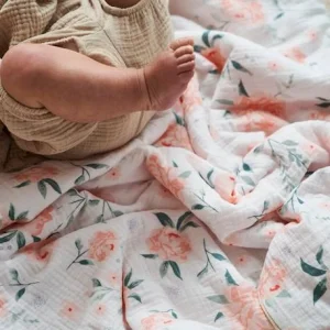 Couverture Bébé Jersey/gaze De Coton EAU DE ROSE Rose – Vertbaudet Authenticité garantie 12