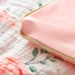 Couverture Bébé Jersey/gaze De Coton EAU DE ROSE Rose – Vertbaudet Authenticité garantie 18