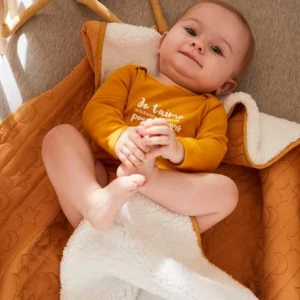 Couverture En Sherpa PETIT MOUTON écru – Vertbaudet mode tendance 18