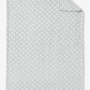 a Prix Discount Couverture Enfant Microfibre Imprimée étoiles Marine Grisé Imprimé – Vertbaudet 8
