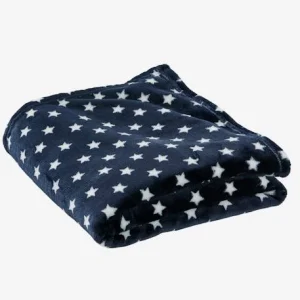 a Prix Discount Couverture Enfant Microfibre Imprimée étoiles Marine Grisé Imprimé – Vertbaudet 10