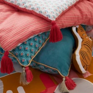 outlet soldes Couvre-lit EDEN INDIA Rose / Multicolore – Vertbaudet 10