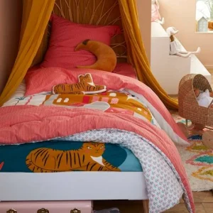 outlet soldes Couvre-lit EDEN INDIA Rose / Multicolore – Vertbaudet 12