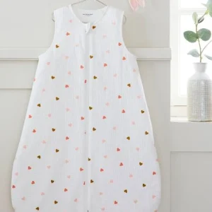 Gigoteuse Spécial été En Gaze De Coton PETITS COEURS Personnalisable écru / Coeur – Vertbaudet soldes magasin 12