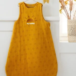 Boutique officielle Gigoteuse Spéciale été En Gaze De Coton Bio* SOLEIL Ocre – Vertbaudet 8