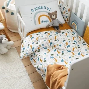 Housse De Couette Bébé MINI ZOO Blanc / Multicolore – Vertbaudet styles dernier cri 12
