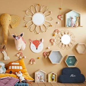 magasin paris Lot De 3 étagères Hexagones Enfant Bois/multicolore – Vertbaudet 16