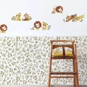 Acheter Papier Peint Feuillage Savane Felidae LILIPINSO Lichen – Lilipinso 9
