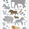 Planche De Stickers LILIPINSO – Big Five & Cie – Animaux Jungle Multicolore – Lilipinso Livraison rapide 19