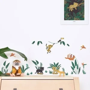 Planche De Stickers LILIPINSO – Petits Animaux De La Jungle Multicolore – Lilipinso Neuve avec étiquette 6