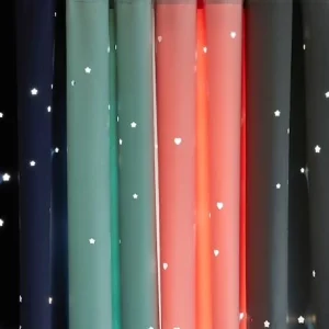 achetez Rideau à œillets Occultant Et Motifs Perforés Gris Foncé / étoiles – Vertbaudet 14