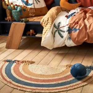 Réductions Tapis En Jute Arc-en-ciel WILD SAHARA Bleu / Multicolore – Vertbaudet 8