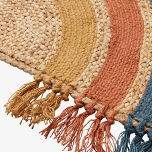 Réductions Tapis En Jute Arc-en-ciel WILD SAHARA Bleu / Multicolore – Vertbaudet 10