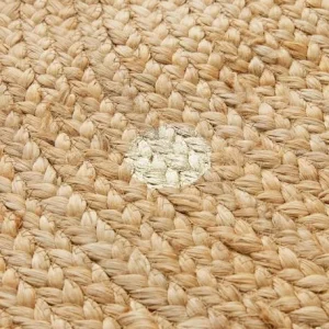 Tapis Jute à Pois Dorés Beige Clair Uni Avec Decor – Vertbaudet excellent qulity 12