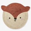 Tapis Jute Renard Marron Moyen Uni Avec Decor – Vertbaudet Nouvelle tendance 17